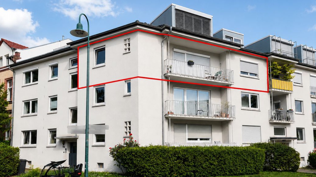 0-Objekt: Modernisierte 3-Zimmer-Wohnung im beliebten Paulusviertel